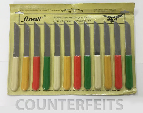 12pc Fixwell Knives - Free Shipping - Official Listing - Made in