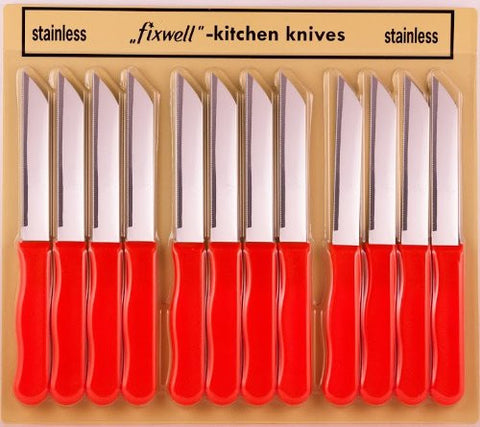 Fixwell Knives 12-pack Basic Red/Orange