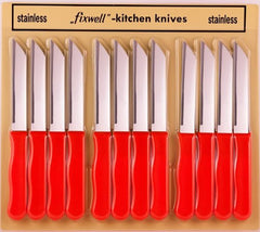 Fixwell Knives 12-pack Basic Red/Orange